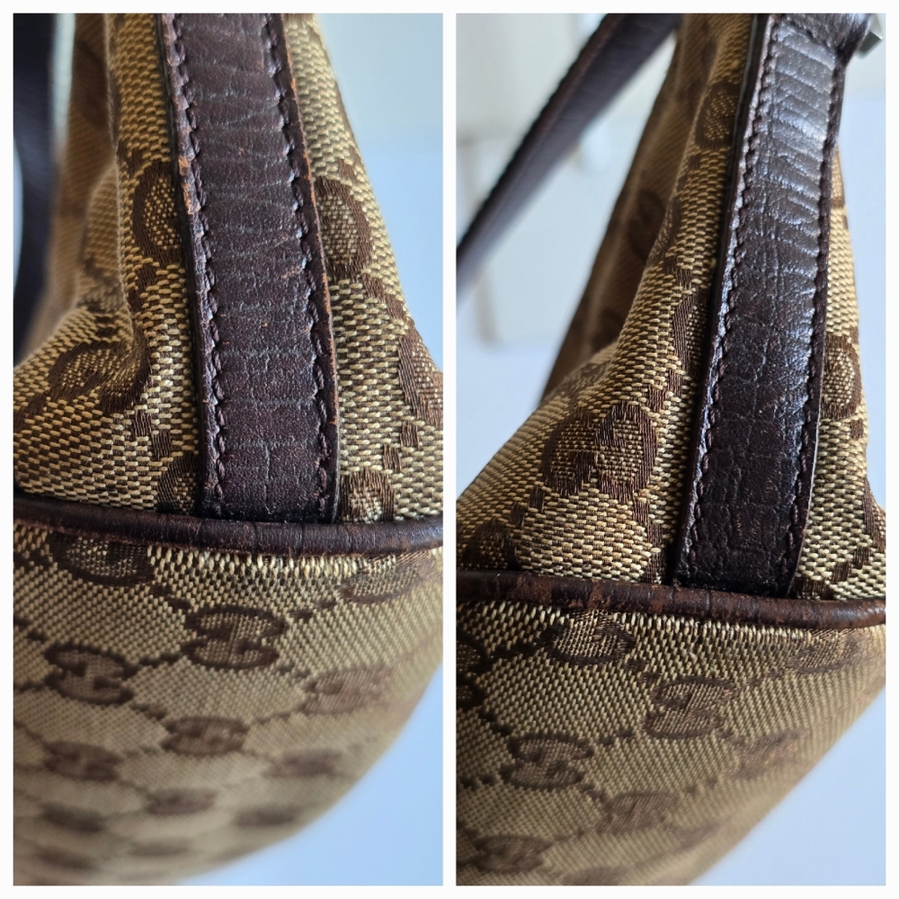 Gucci GG Canvas Boat Bag Brown - Picture 15 of 16